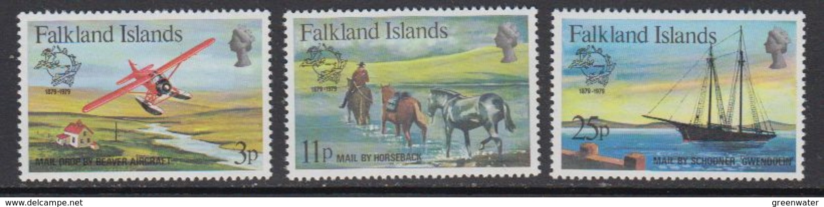 Falkland Islands 1979 UPU 3v ** Mnh (41461) - Falkland