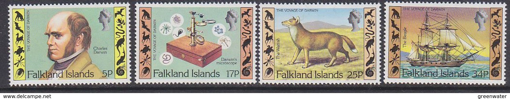 Falkland Islands 1982 Charles Darwin 4v  ** Mnh (41462) - Falklandeilanden