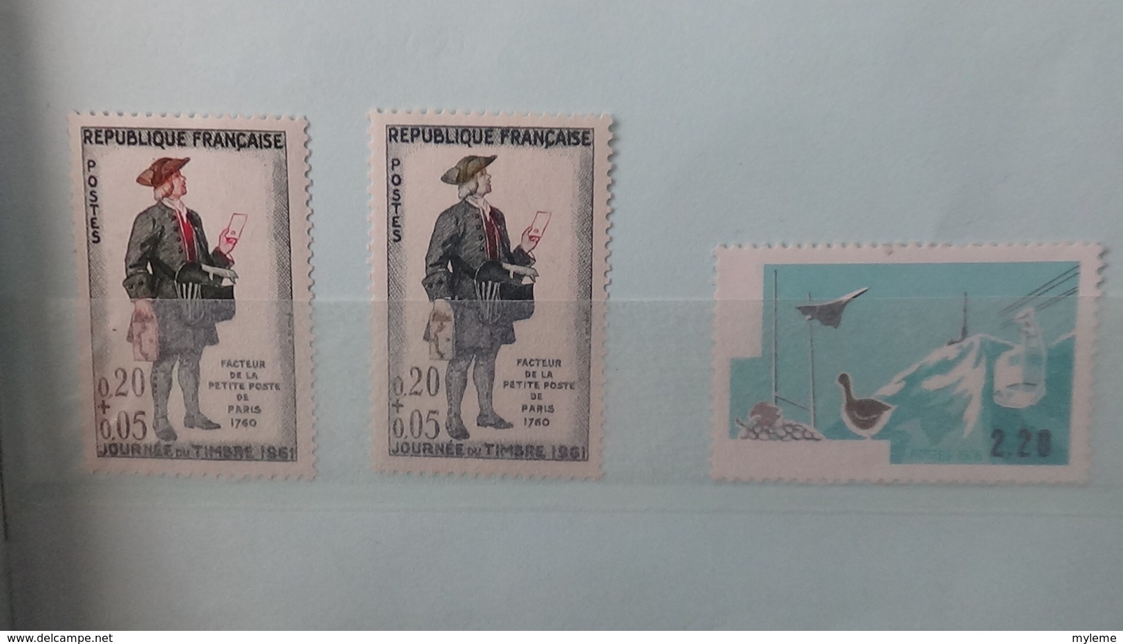 Collection de timbres ** de France dans carnet à choix dont bonnes petites valeurs. Côte ++++Voir commentaires !!!