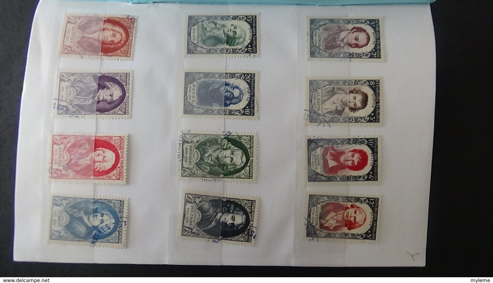 Collection De Timbres Oblitérésde France Dans Carnet à Choix Dont Bonnes Petites Valeurs. Côte ++++Voir Commentaires !!! - Collections (with Albums)