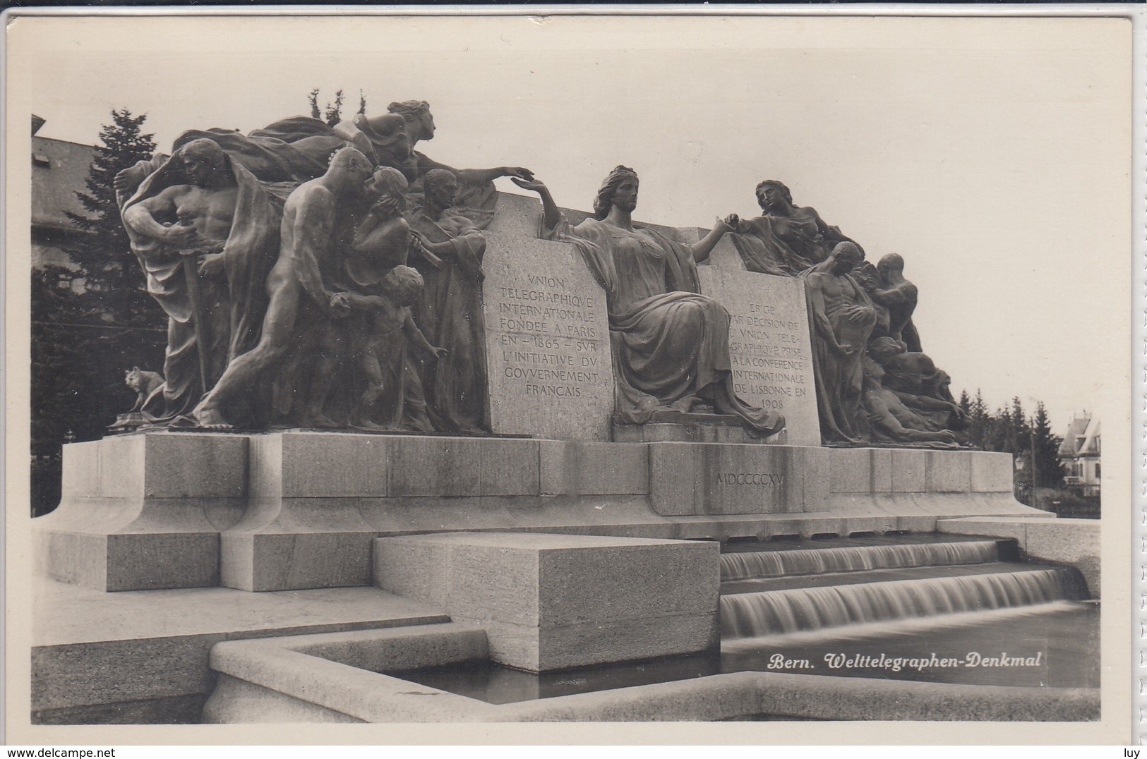 BERN WELT TELEGRAPHEN - DENKMAL, BERNE  MONUMENT DE L'UNION TÉLÉGRAPHIQUE INTERNATIONALE - Berne