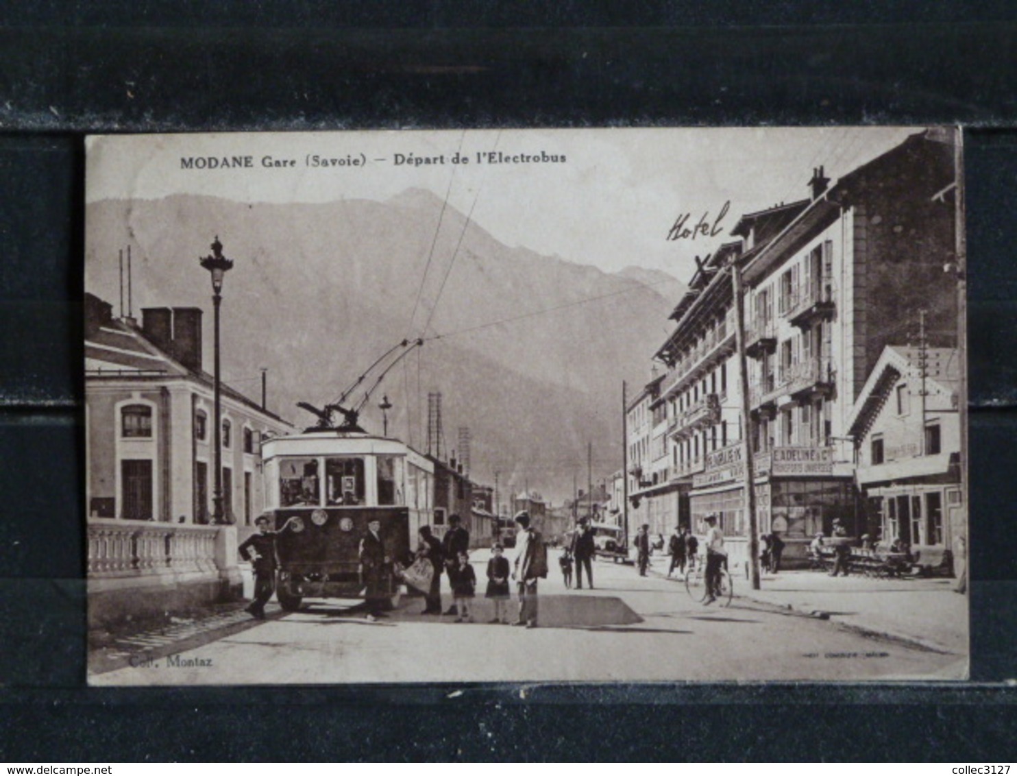 Z26 - 73 - Modane Gare- Départ De L'Electrobus - Coll. Montaz - 1933 - Modane