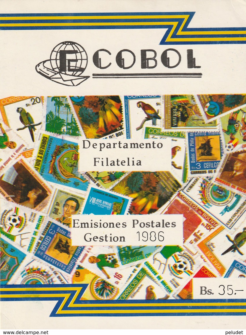 Bolivia 1986 Postmarks Matasellos Cancelations Flamme D’oblitération - Bolivia