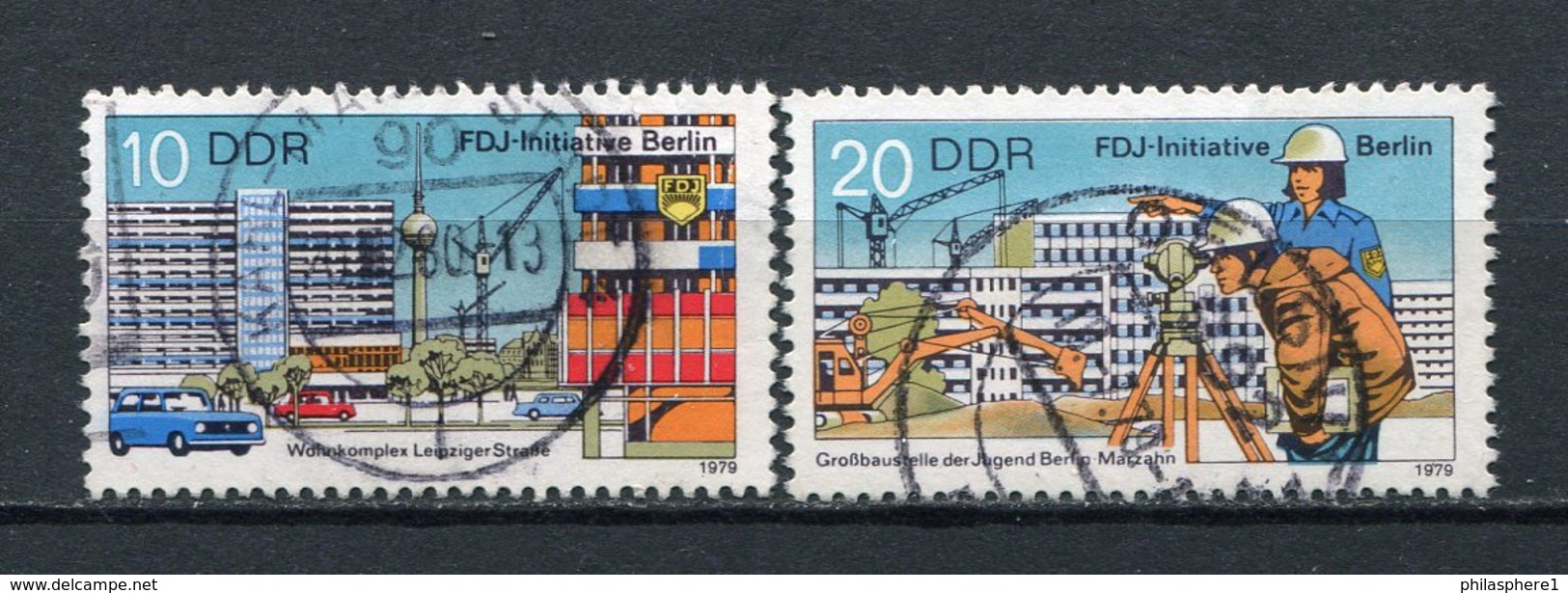 DDR Nr.2424/5          O  Used       (21753) ( Jahr: 1979 ) - Gebraucht