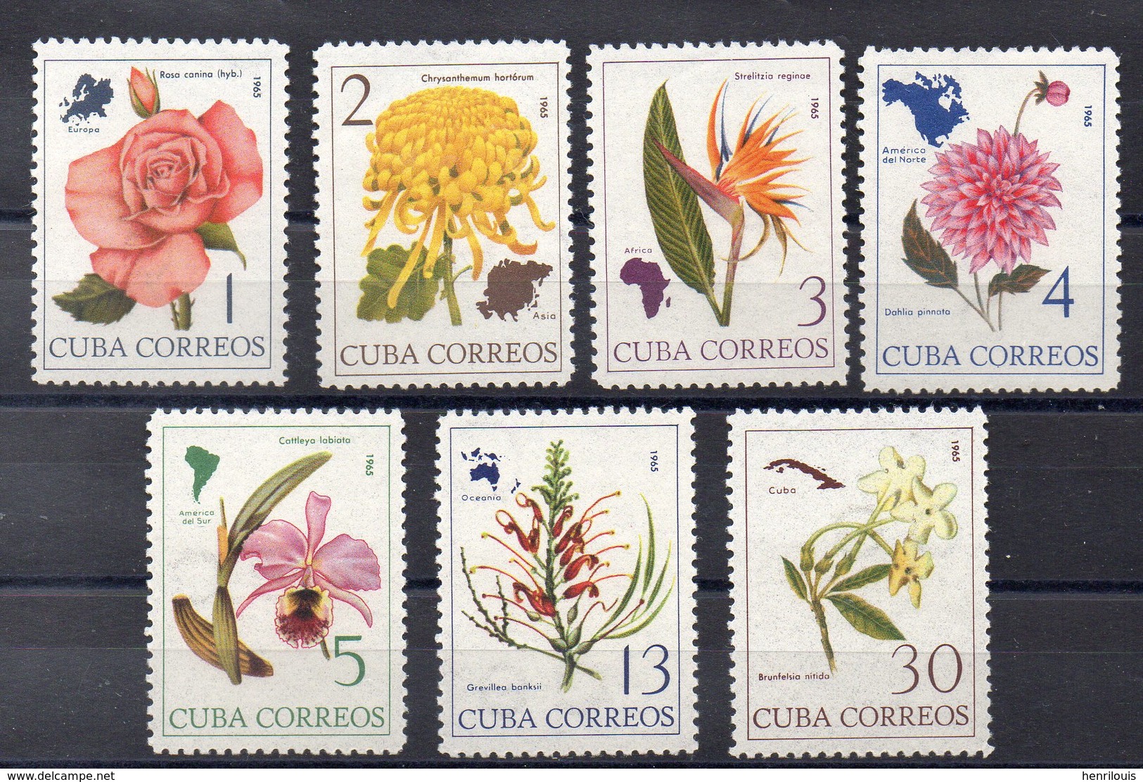 CUBA  Timbres Neufs ** De  1965  ( Ref 5870 ) Plantes - Fleurs - Neufs