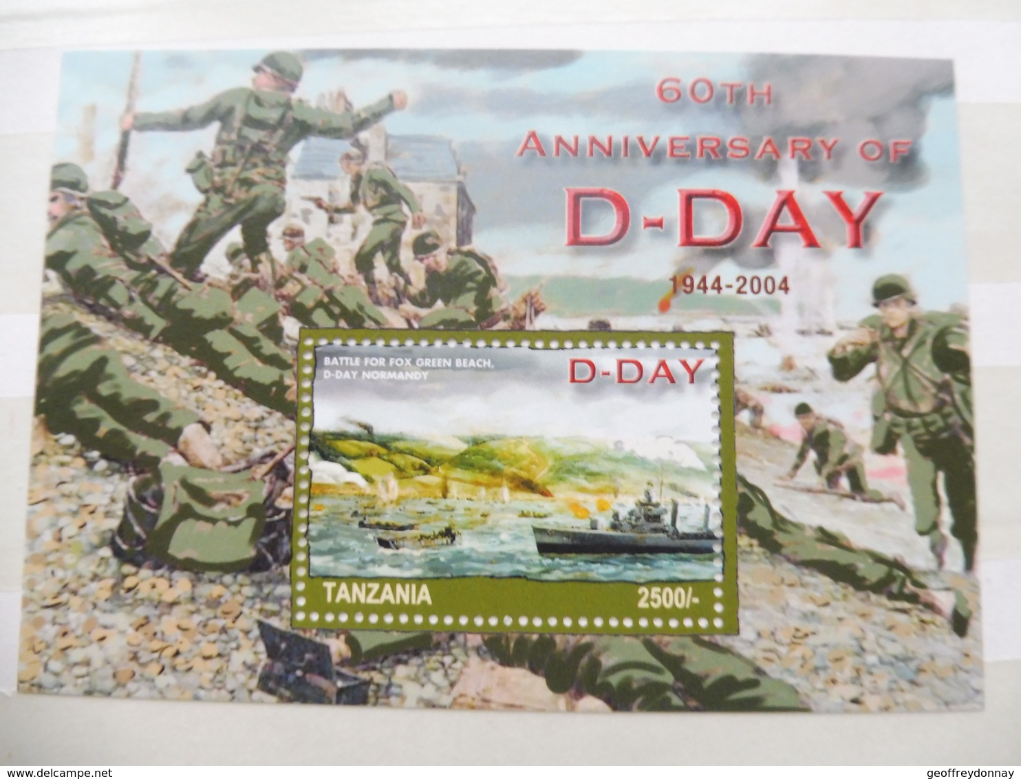 Tanzania / Tanzanie Bloc 513 / Blok War World 1940 - 1945 Neuf New  ( Debarquement ) Guerre , D-day , Nomandy - Guerre Mondiale (Seconde)