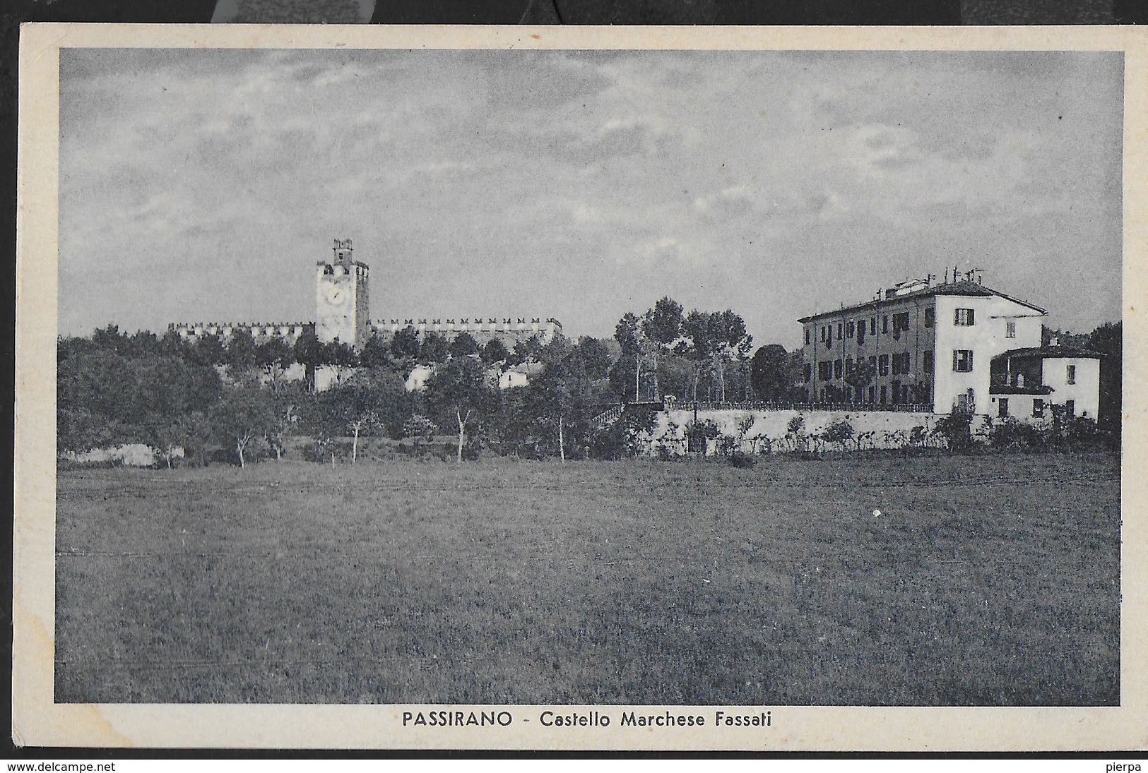 CASTELLO DI PASSIRANO (BS) - FORMATO PICCOLO - EDIZ. MICHELETTI - VIAGGIATA 20.06.1938 - TASSATA CENT O,20 - Castelli