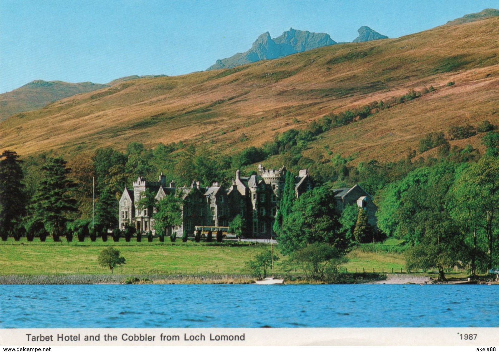 GRAN BRETAGNA 1985 - DAVID NIVEN - TARBET HOTEL - LOCH LOMOND - Storia Postale