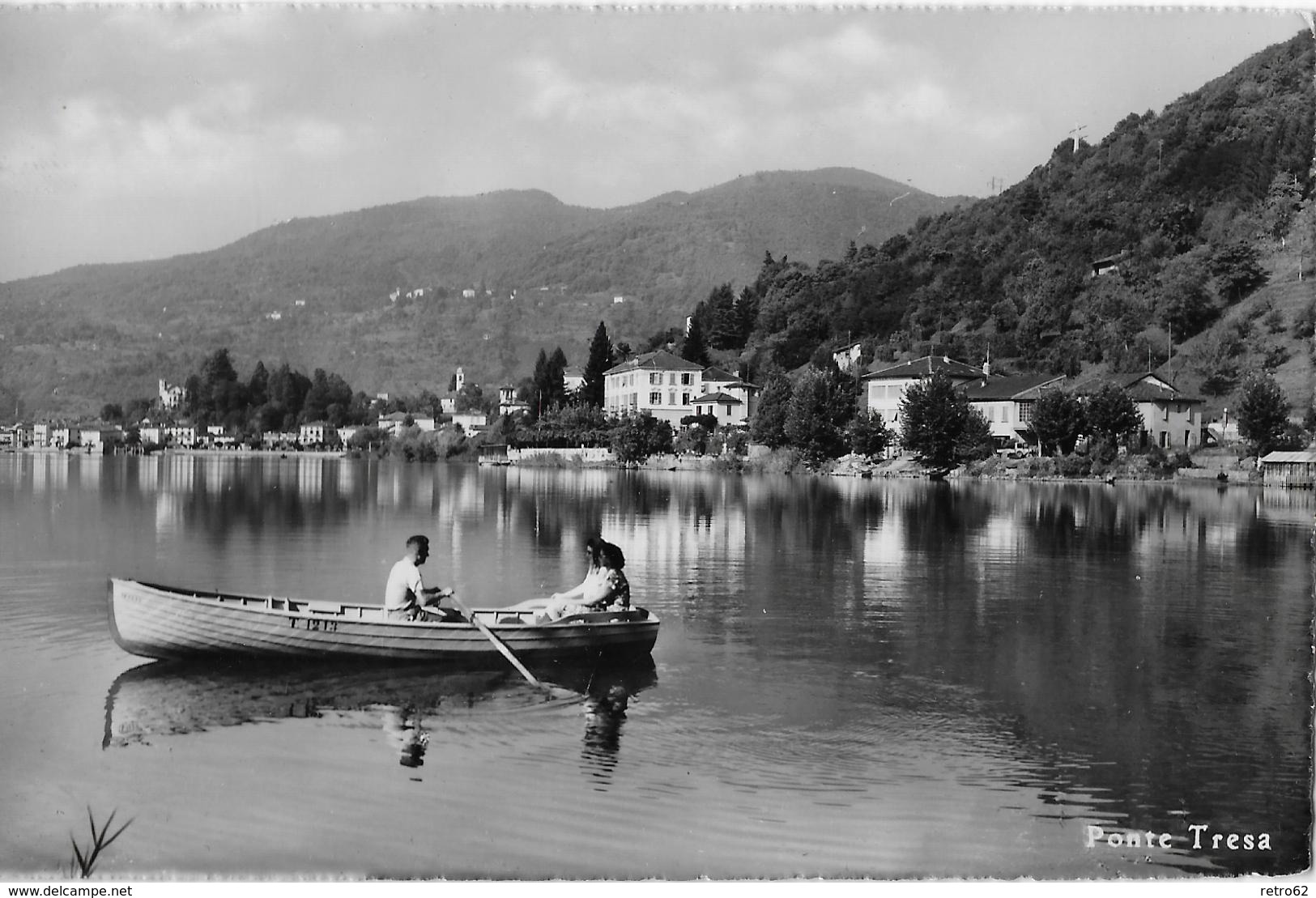 PONTE TRESA → Ristorante-Pensione Ceresio, Bella Cartolina Ca.1950 - Tresa