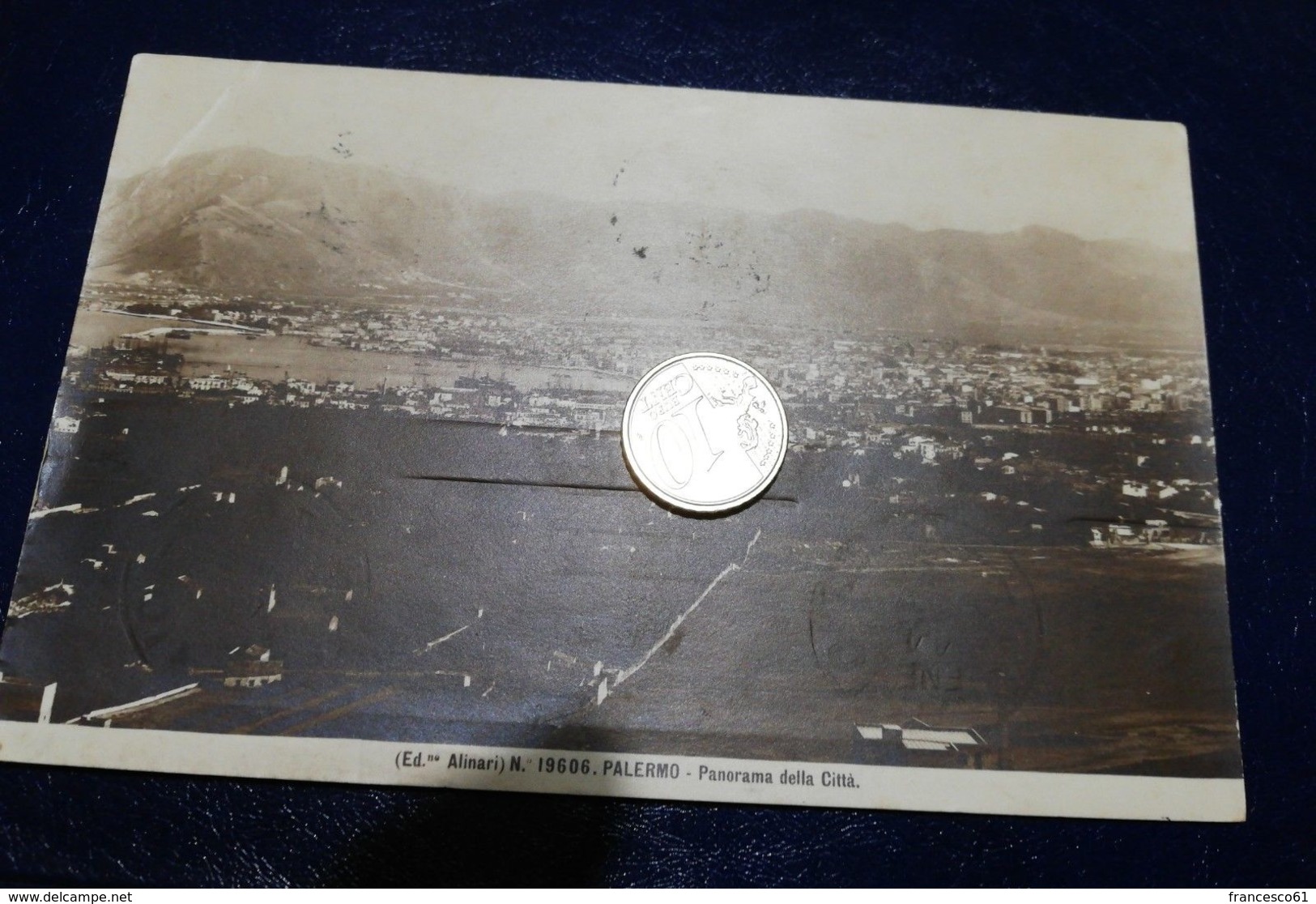 PA518 SICILIA PALERMO Panorama Foto Alinari 1925 Viaggiata - Altri & Non Classificati