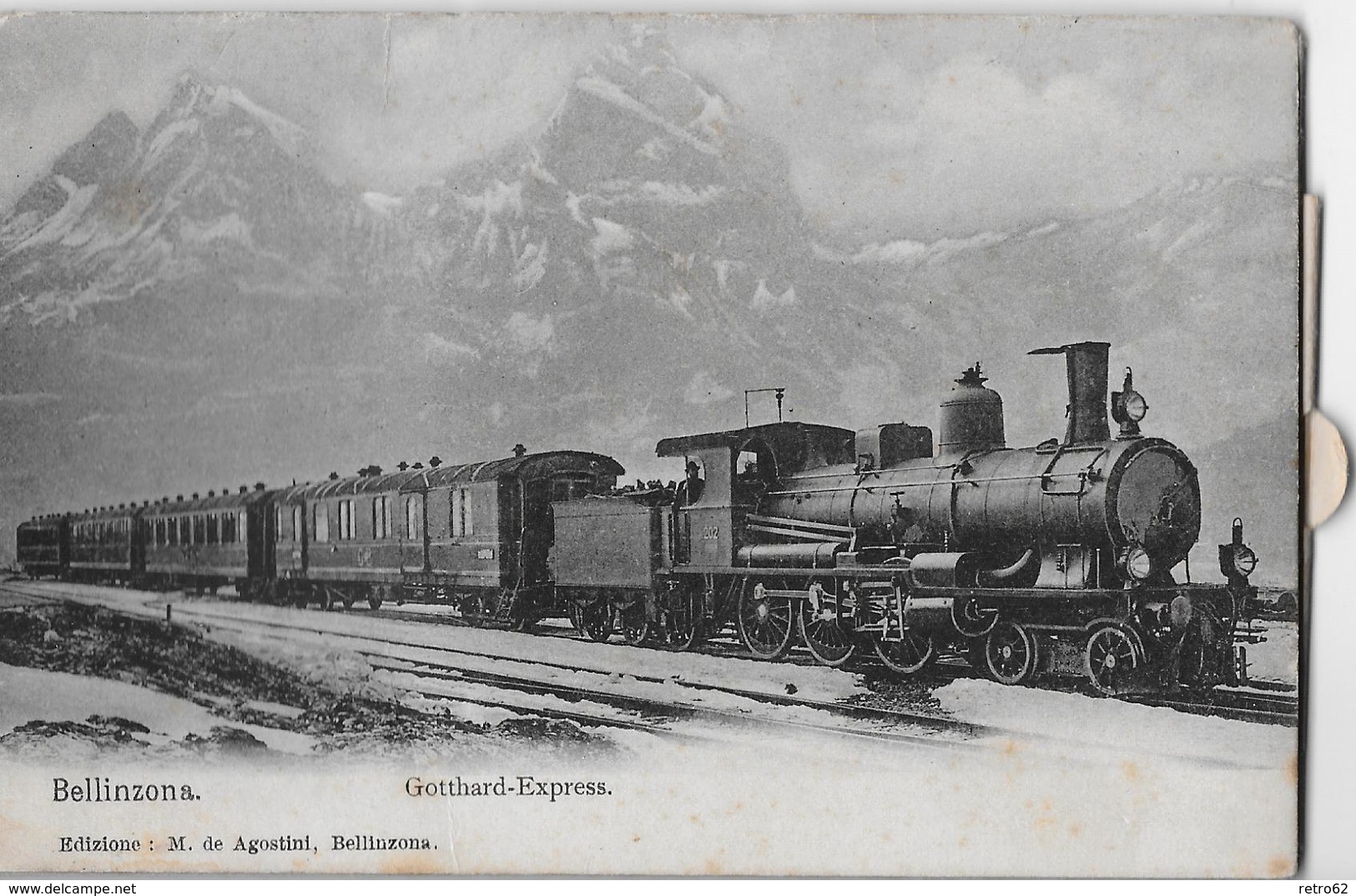 GOTTHARD-EXPRESS → Con 12 Foto Dal Ticino, Ca.1900   ►molto Raramente Offerto◄ - Sonstige & Ohne Zuordnung