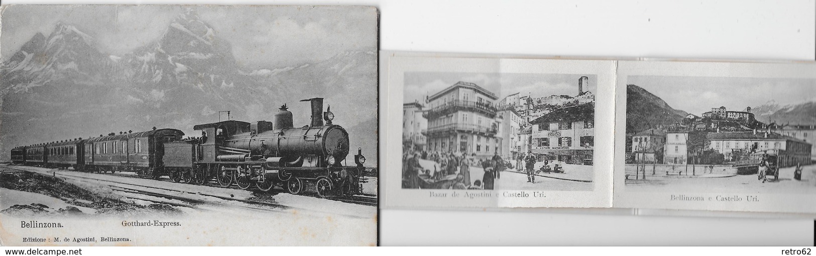 GOTTHARD-EXPRESS → Con 12 Foto Dal Ticino, Ca.1900   ►molto Raramente Offerto◄ - Autres & Non Classés
