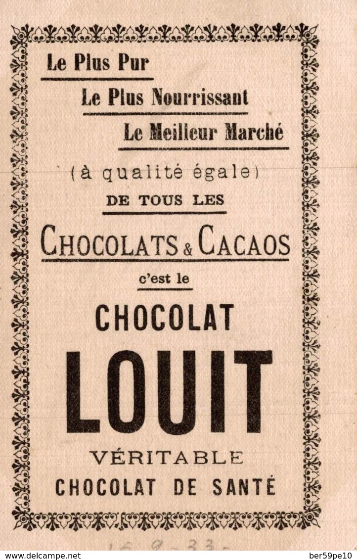 CHROMO  CHOCOLAT LOUIT  OCCASION FAVORABLE - Louit