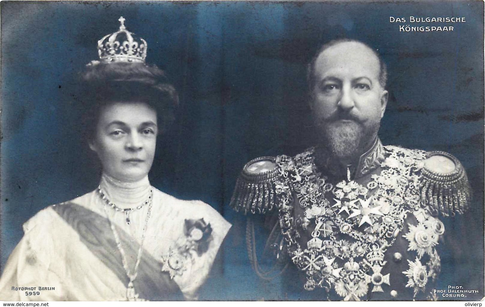 Bulgarie - Ferdinand Ier Et Son épouse La Reine Eléonore - Familles Royales