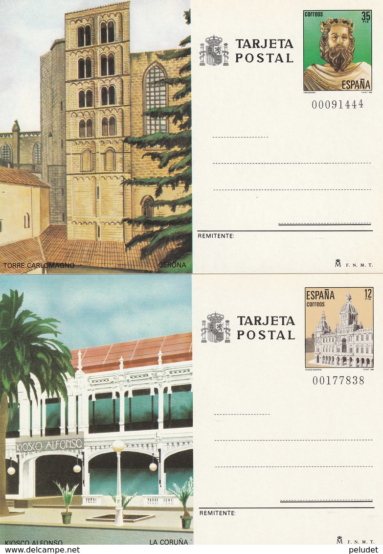 1985 España. Entero Postales Turismo (Edif.139/140)**   2v - 1931-....