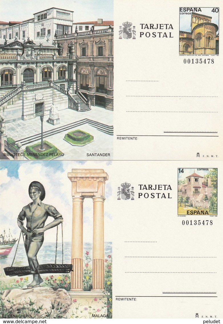 1987 España. Entero Postales Turismo (Edif.143/144)**  2v - 1931-....