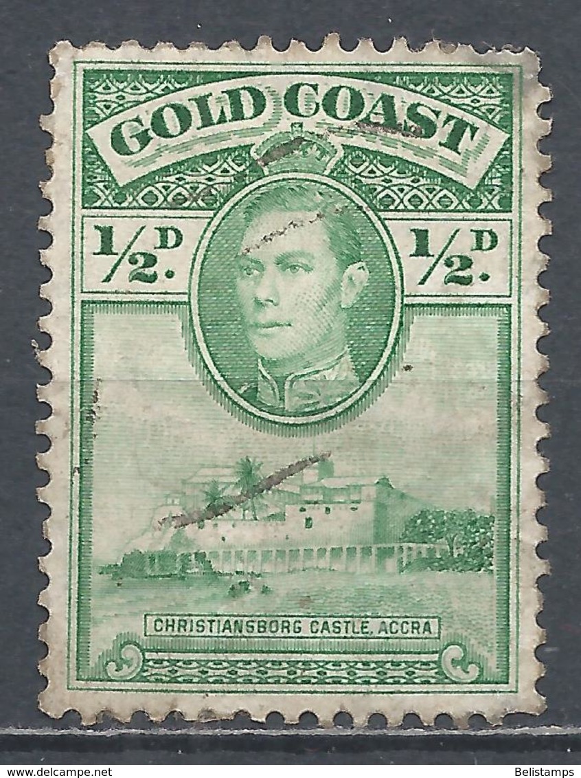 Gold Coast 1938. Scott #115 (U) King George VI And Christiansborg Castle - Goldküste (...-1957)