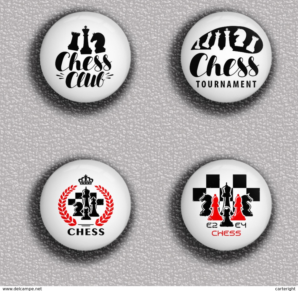 35 X Chess Fan ART BADGE BUTTON PIN SET 2 (1inch/25mm Diameter) - Other & Unclassified