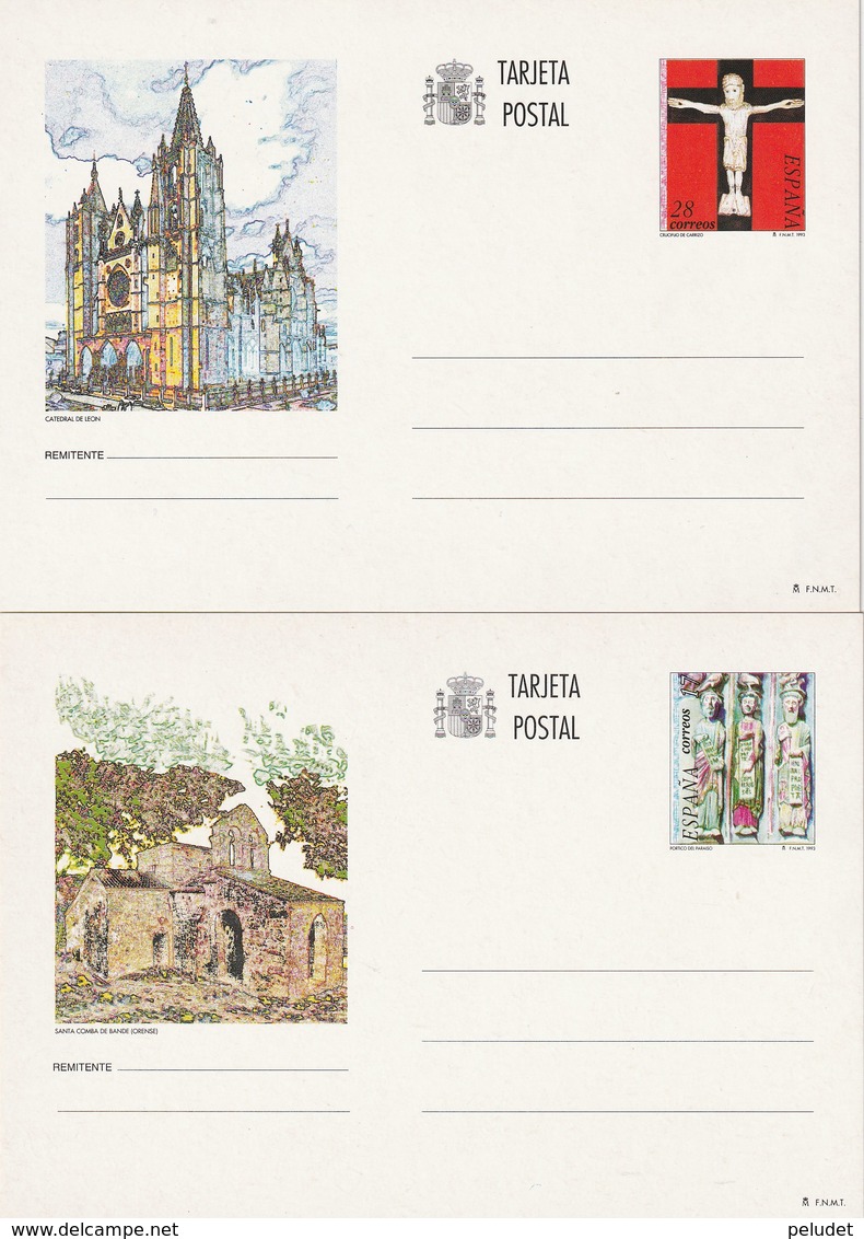 1993 España. Entero Postales Turismo (Edif.155/156)**  2v - 1931-....