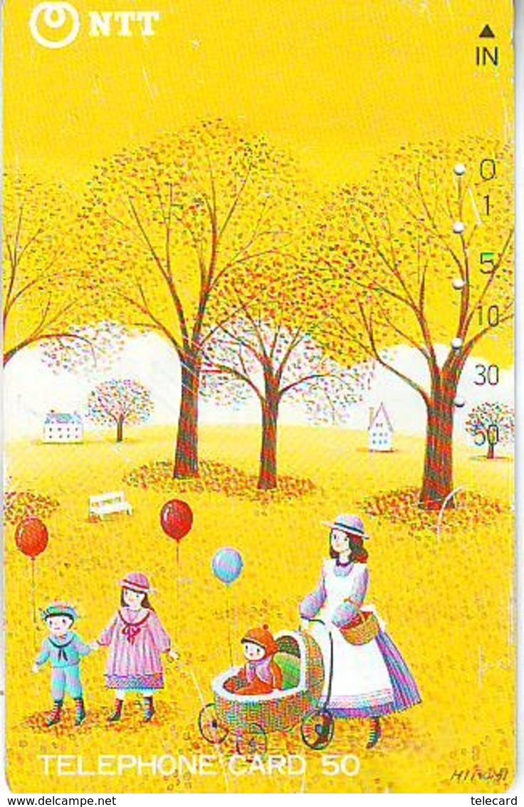 Telecarte JAPON * BALLON * MONTGOLFIERE (1770) Hot Air Balloon * Aerostato * Heißluft PHONECARD JAPAN - - Sport