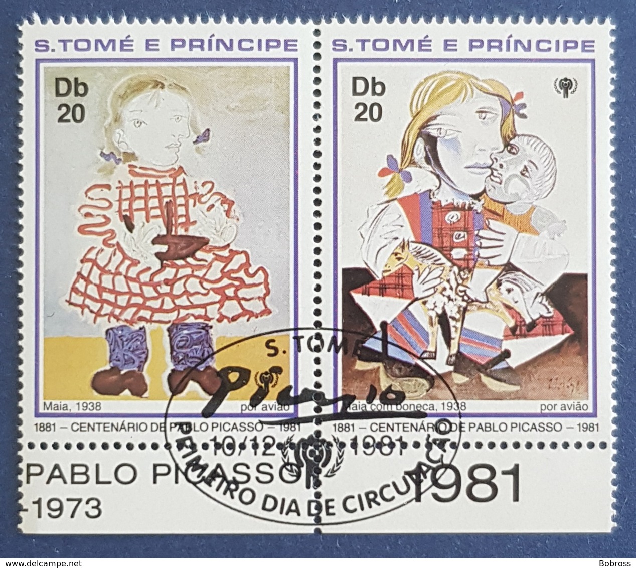 S.Tome E Principe , 1981 , The 100th Anniversary Of The Birth Of Pablo Picasso And  International Year Of The Child - Sao Tome Et Principe