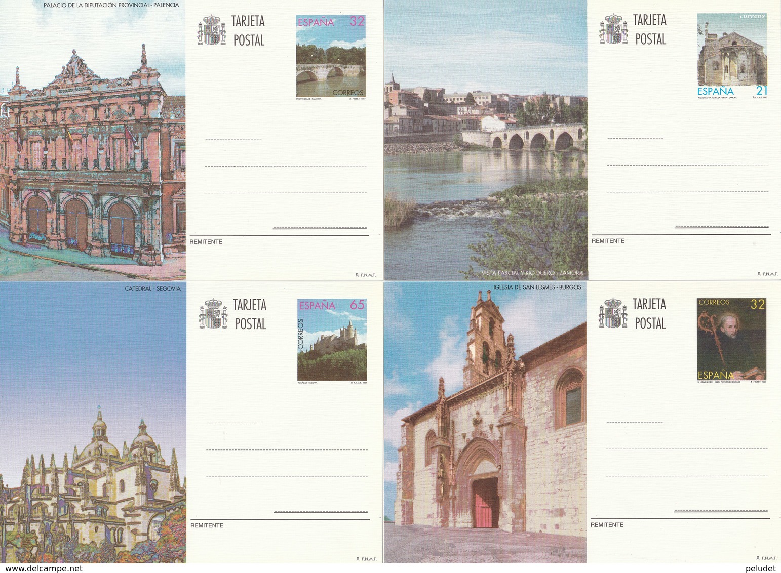 1997 España. Entero Postales Turismo (Edif.163/166)**  4v - 1931-....