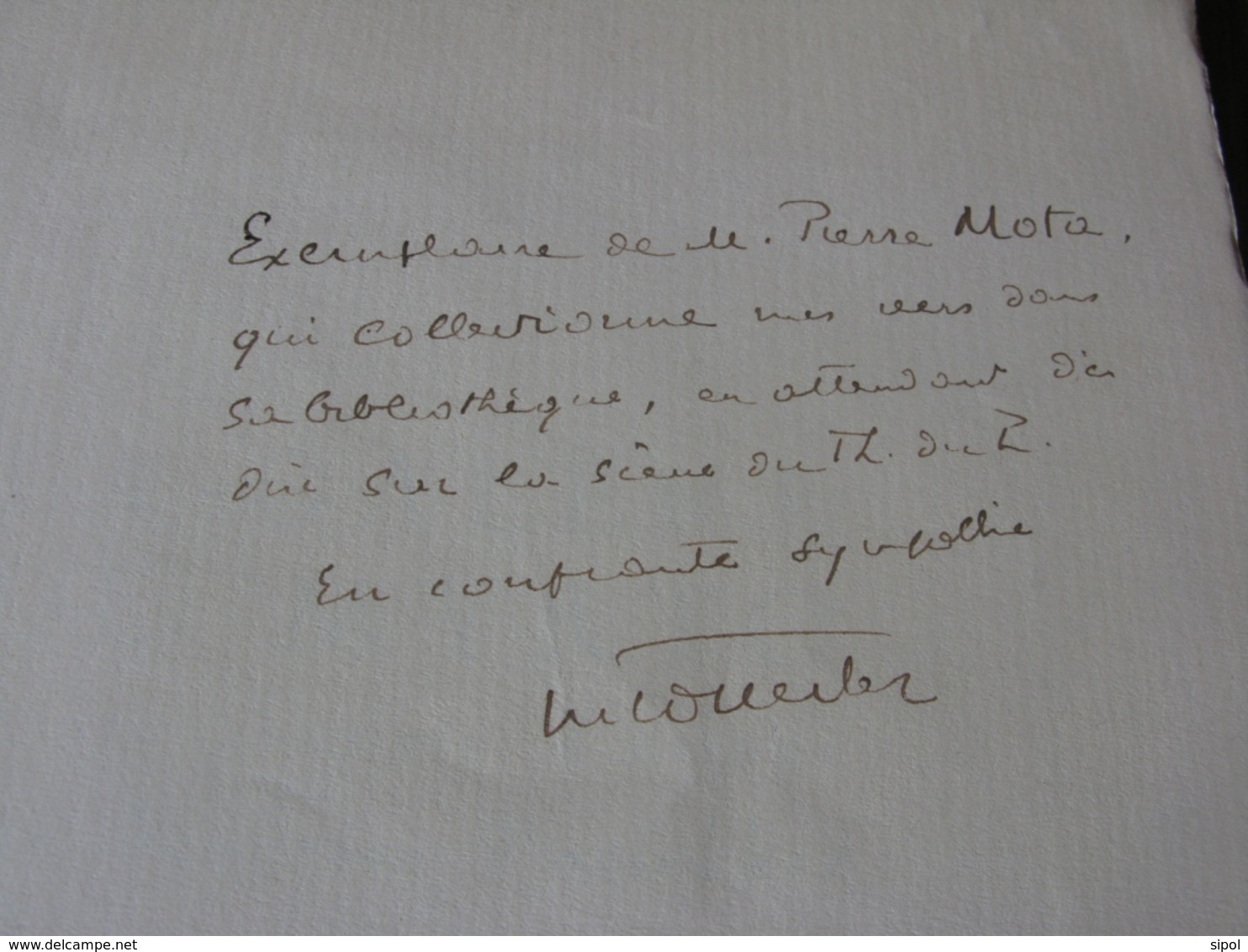 La Galère De Myrto M. Pottecher Exemplaire Dédicacé Par L Auteur NON Numéroté NON Illustré Librairie De France 1926 - Livres Dédicacés