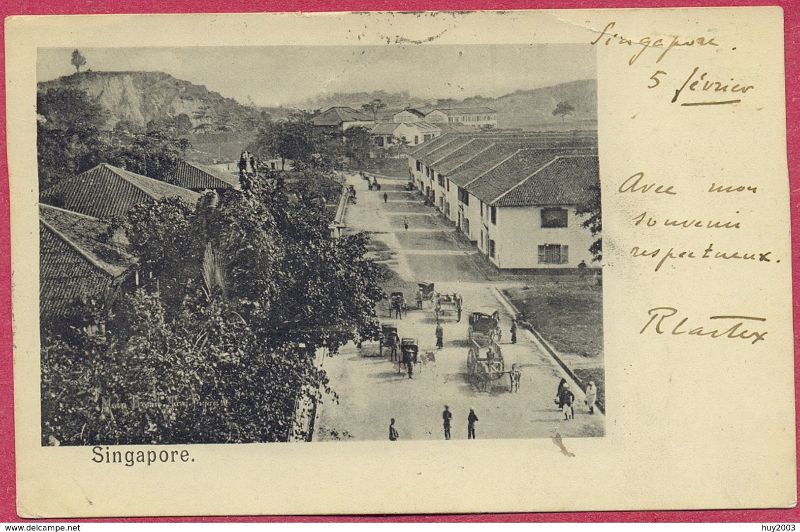 Singapore TANJONG PAGAR Main Road 1902 (TTB-TB) - S'pore-cpa Old_Collection-Singapore - Singapur