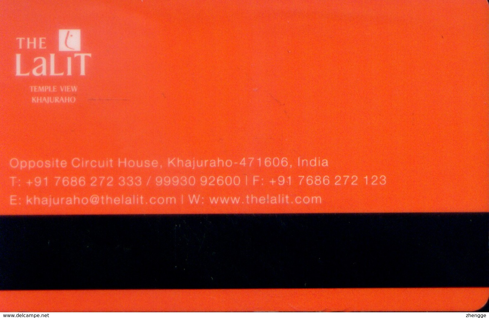 India Hotel Key,  The Lalit Temple View Khajuraho - Distinctly Lalit (1pcs) - Inde