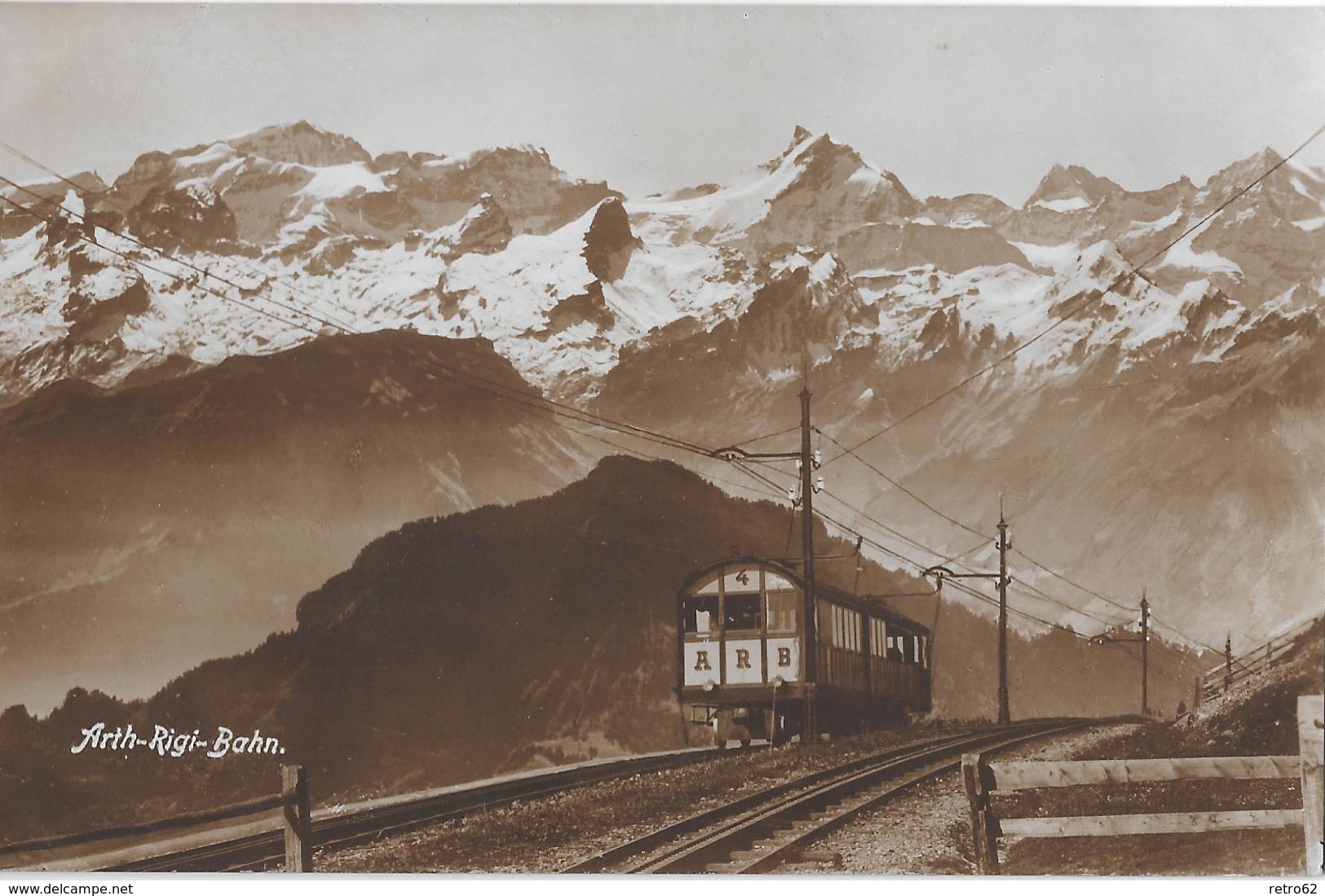 ARTH-RIGI-BAHN → Partie Rigi Kulm, Fotokarte Ca.1930 - Arth