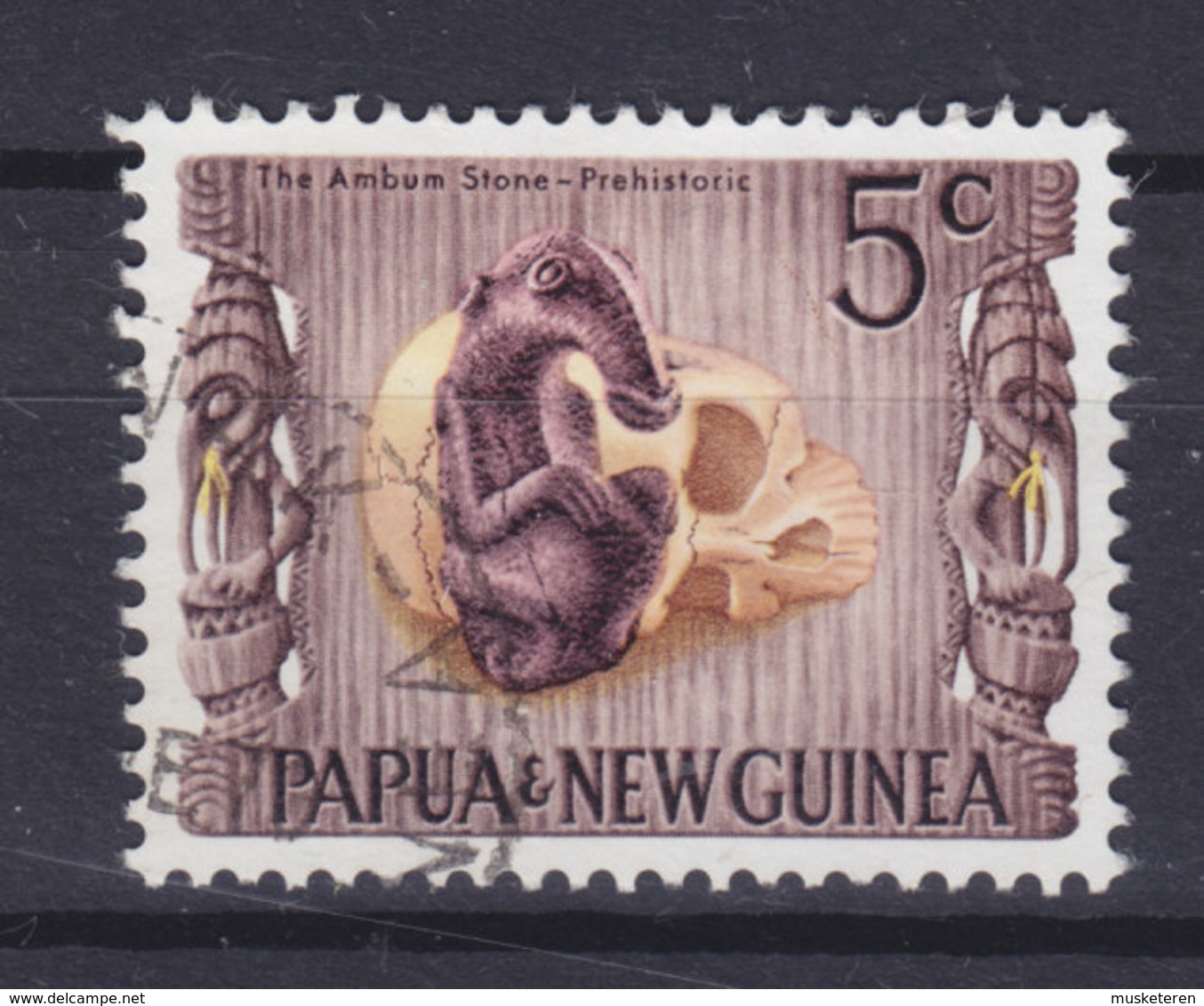 Papua New Guinea 1970 Mi. 171  5c. Nationales Kulturerbe (II) Kultfigur Aus Dem Ambum-Tal - Papouasie-Nouvelle-Guinée