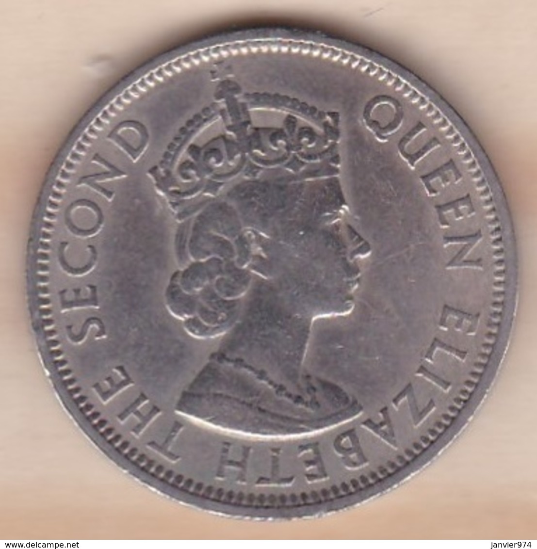 ILE MAURICE / MAURITIUS . ONE RUPEE 1956 . ELIZABETH II - Maurice