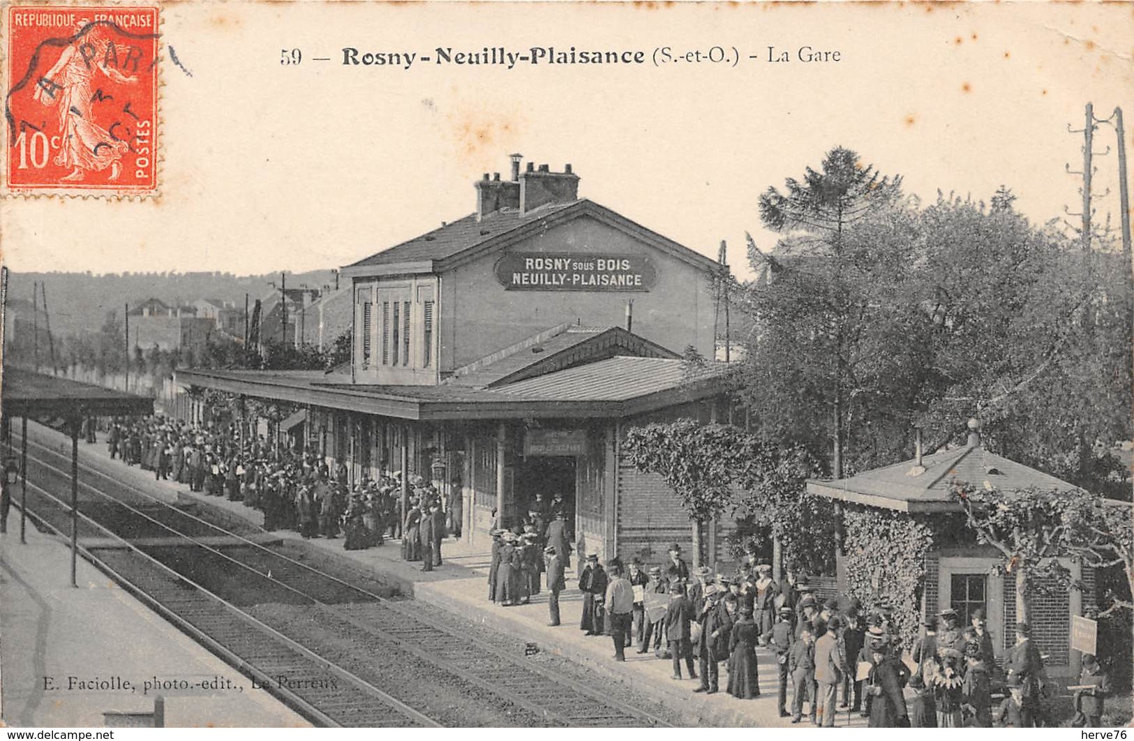 ROSNY SOUS BOIS - NEUILLY PLAISANCE - La Gare - Rosny Sous Bois