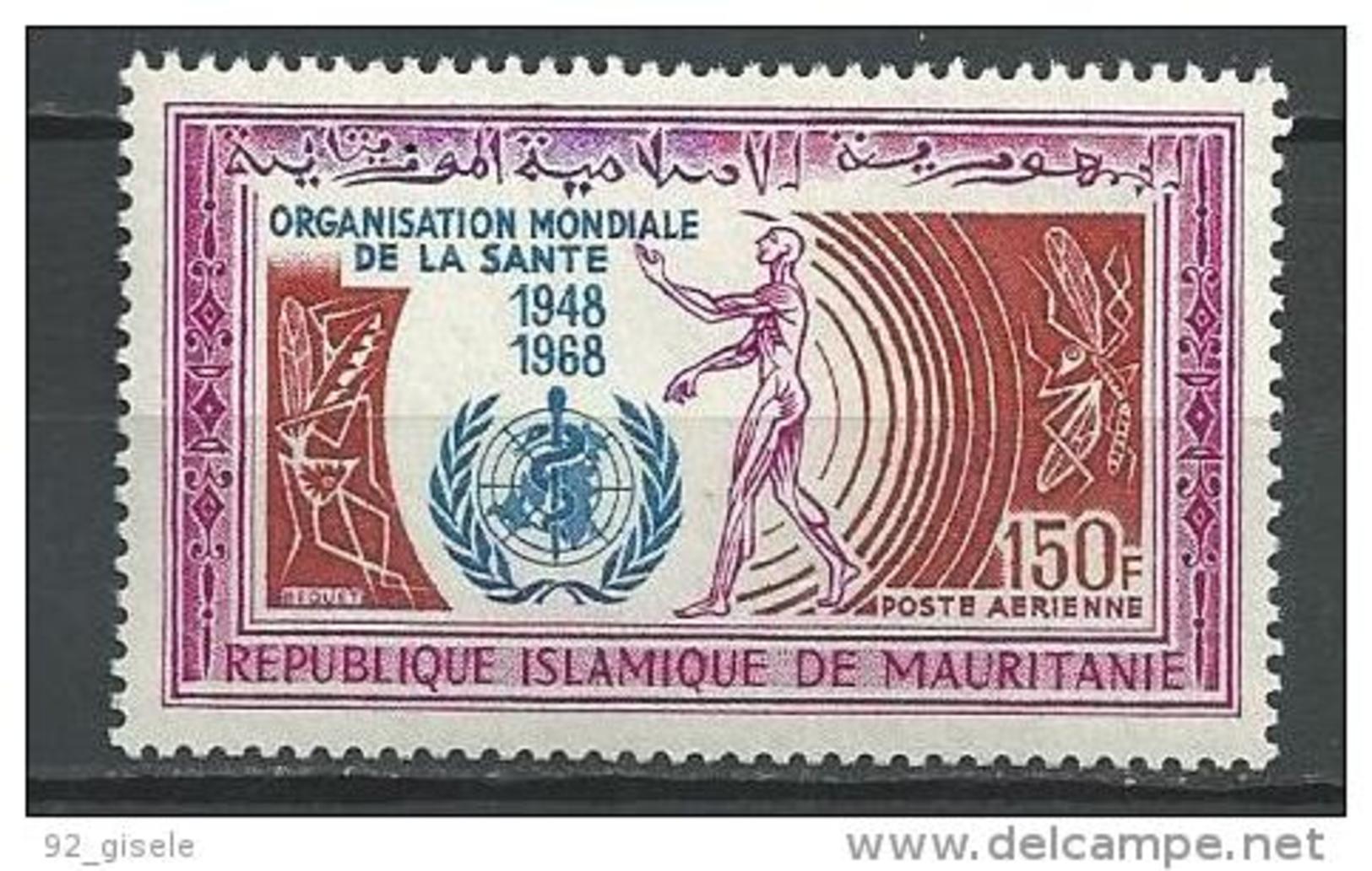 Mauritanie Aerien YT 77 (PA) " O. M. S. " 1968 Neuf** - Mauritanie (1960-...)