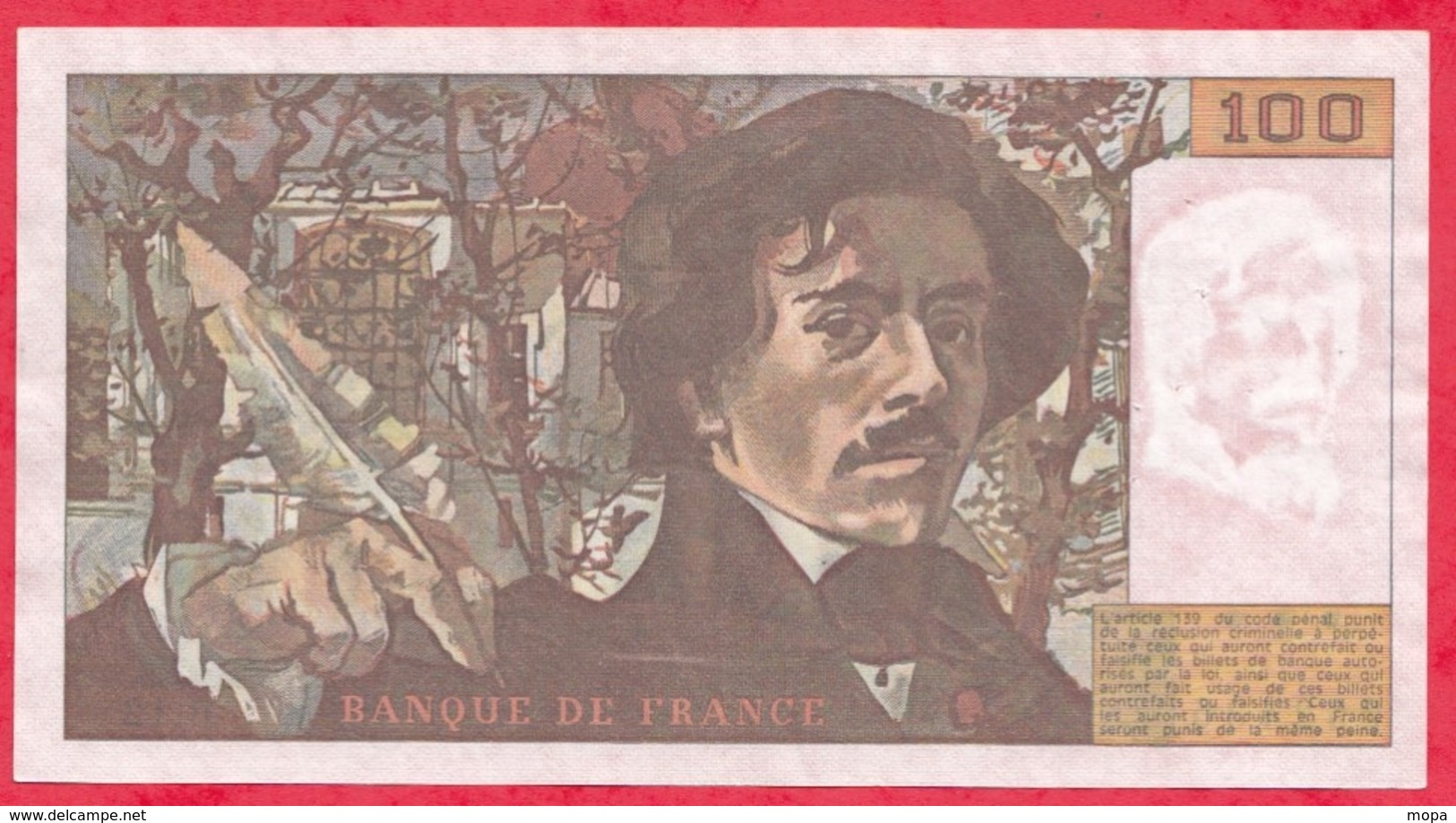 100 Francs "Delacroix" 1979 ---Fayette -F69 (02c)- Série -B12  - -VP/SUP - 100 F 1978-1995 ''Delacroix''