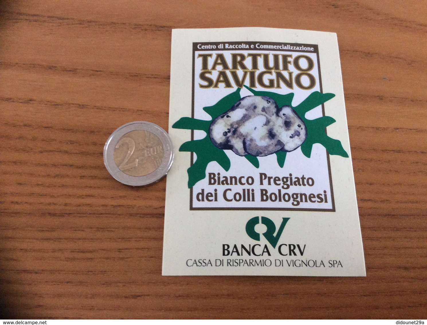 AUTOCOLLANT, Sticker "TARTUFO SAVIGNO Bianco Pregiato Dei Colli Bolognesi" Italie (truffe) - Autocollants