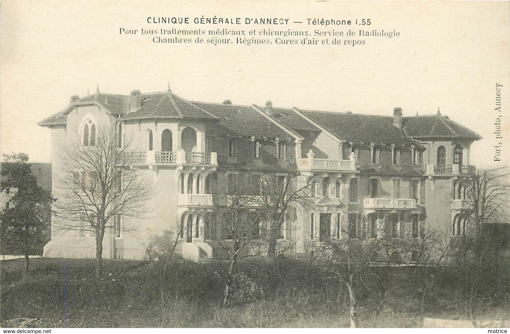 ANNECY - Clinique Générale, Lot De Deux Cartes. - Annecy