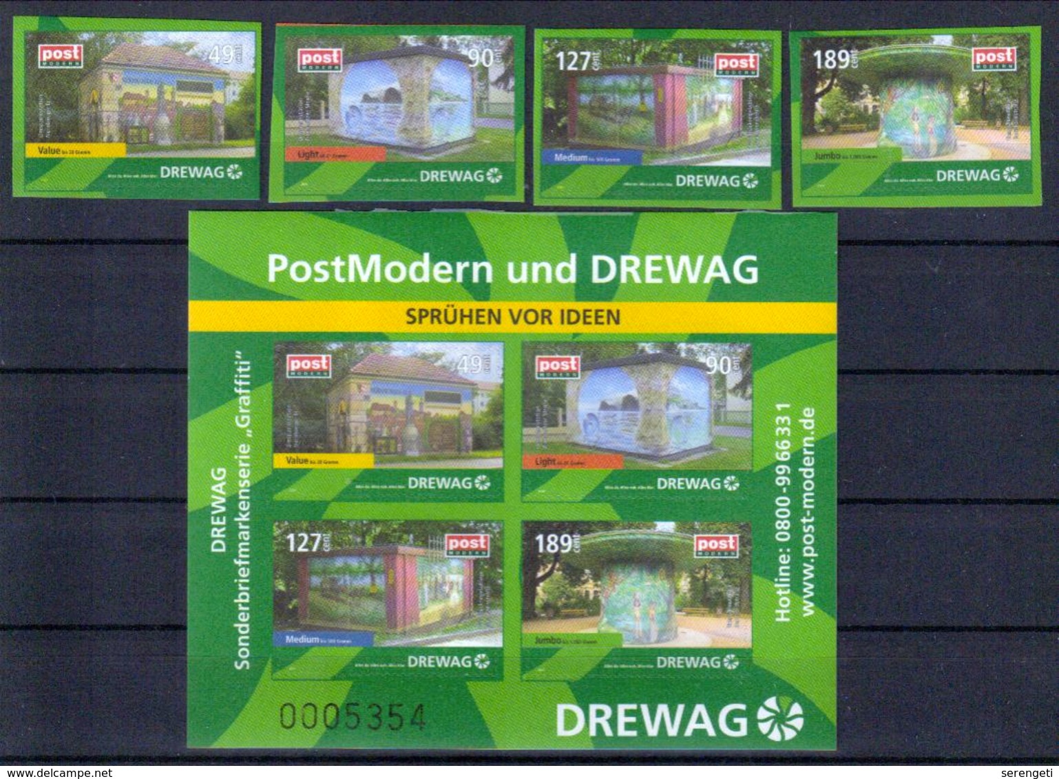 Deutschland PostModern 'Graffiti-Wettbewerk Der DREWAG' / Germany 'DREWAG Graffiti Contest' **/MNH 2009 - Sonstige & Ohne Zuordnung