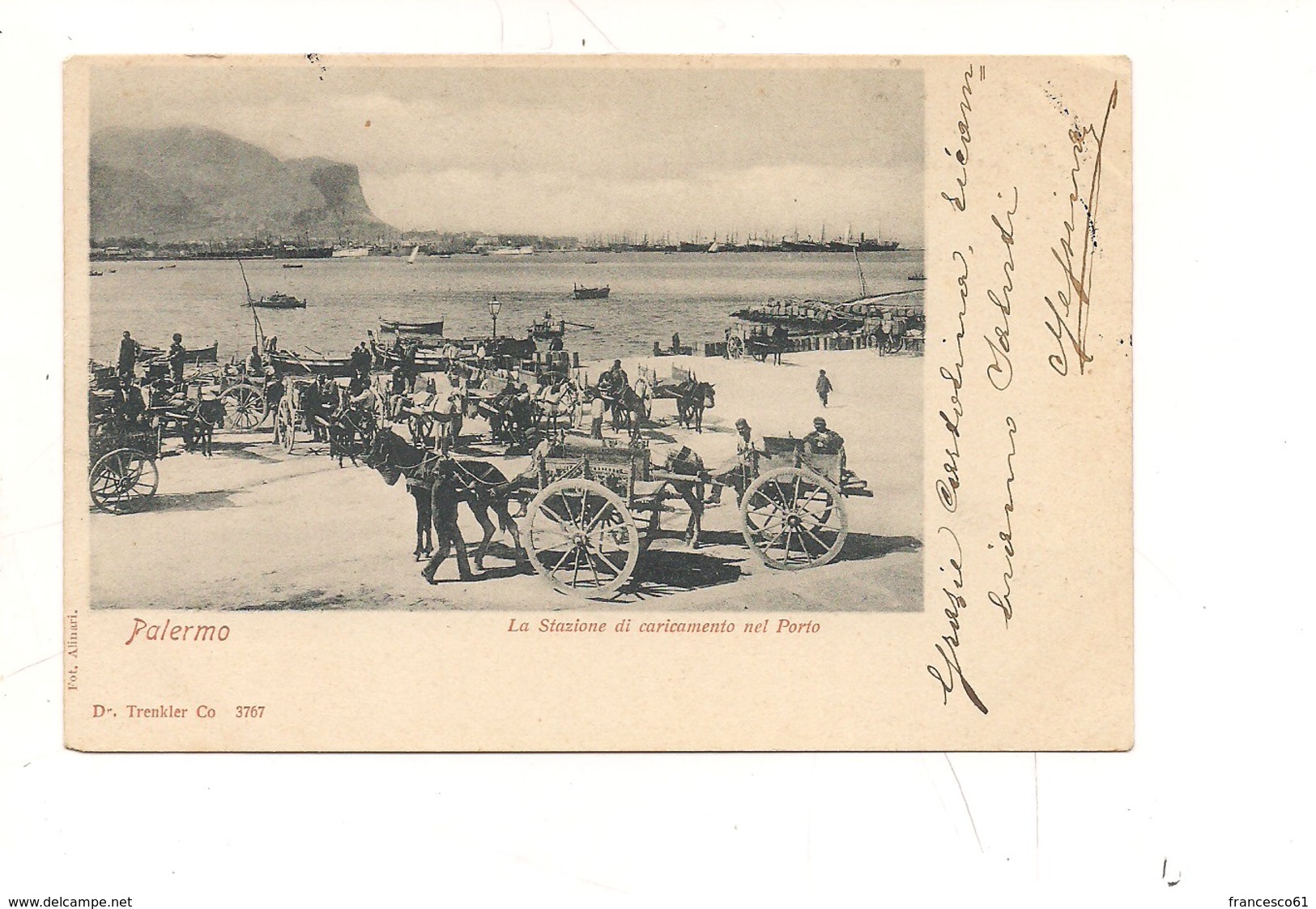 PA523 SICILIA PALERMO PORTO 1901 Viaggiata - Palermo