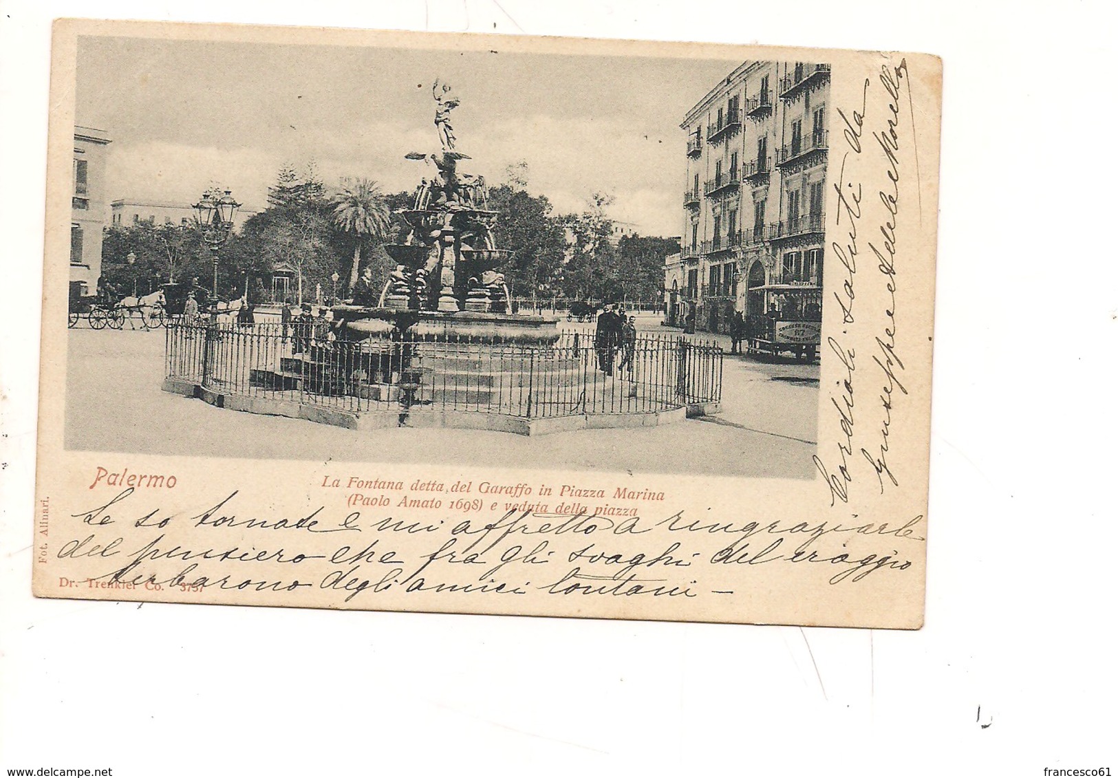 PA524 SICILIA PALERMO PORTO 1900 Viaggiata - Palermo