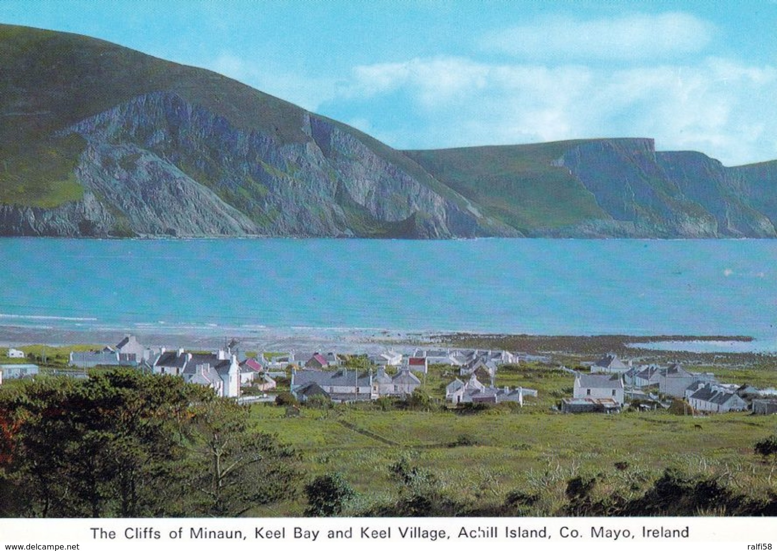 1 AK Irland Ireland * The Cliffs Of Minaun, Keel Village And Bay Auf Achill Island Im County Mayo * - Mayo