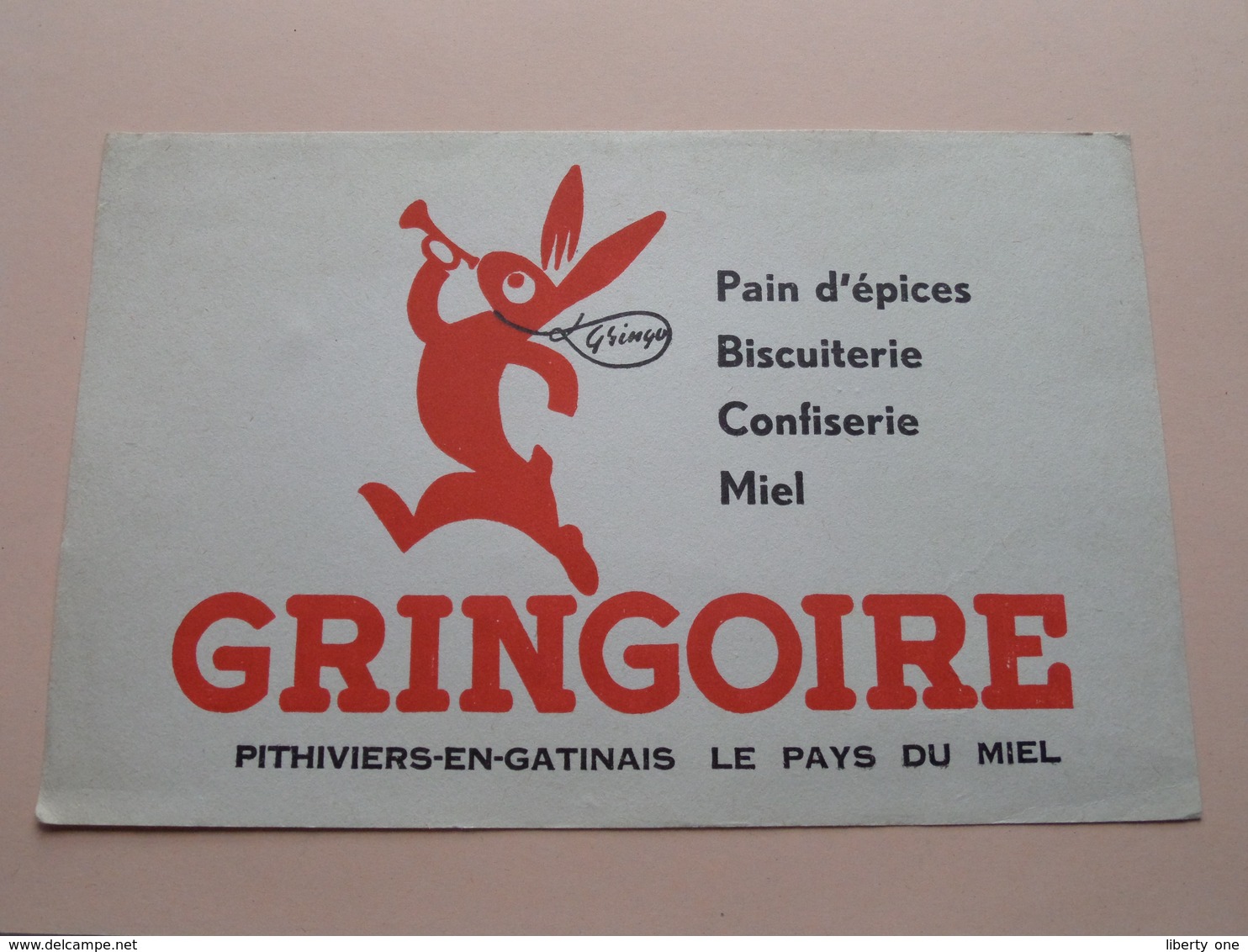 GRINGOIRE ( +/- 13,5 X 21 Cm. ) Buvard ( Voir Photo ) ! - G