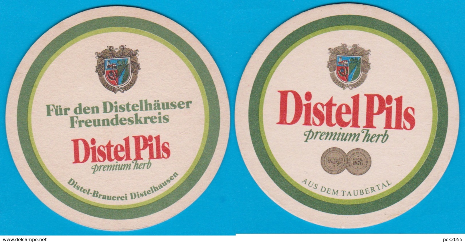 Distelhäuser Brauerei Ernst Bauer Tauberbischofsheim -Distelhausen ( Bd 2102 ) - Bierdeckel