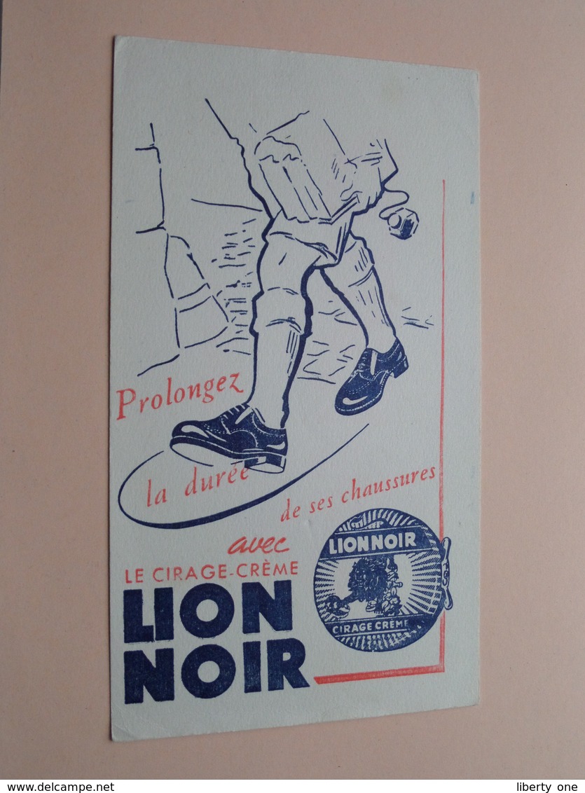 LION NOIR ( +/- 11,5 X 20,5 Cm. ) Buvard ( Voir Photo ) ! - Schoenen