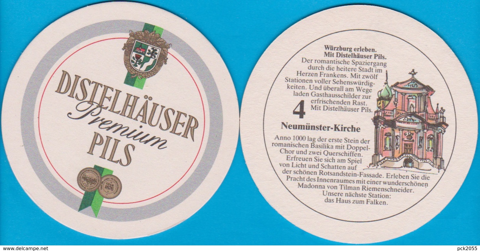 Distelhäuser Brauerei Ernst Bauer Tauberbischofsheim -Distelhausen ( Bd 2103 ) - Bierdeckel