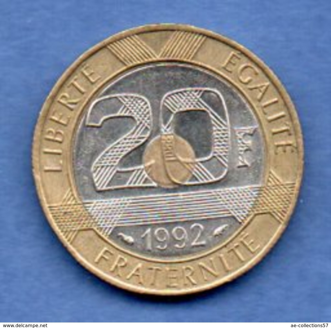 20 Francs 1992 V Fermé  --  état  TTB+ - Autres & Non Classés