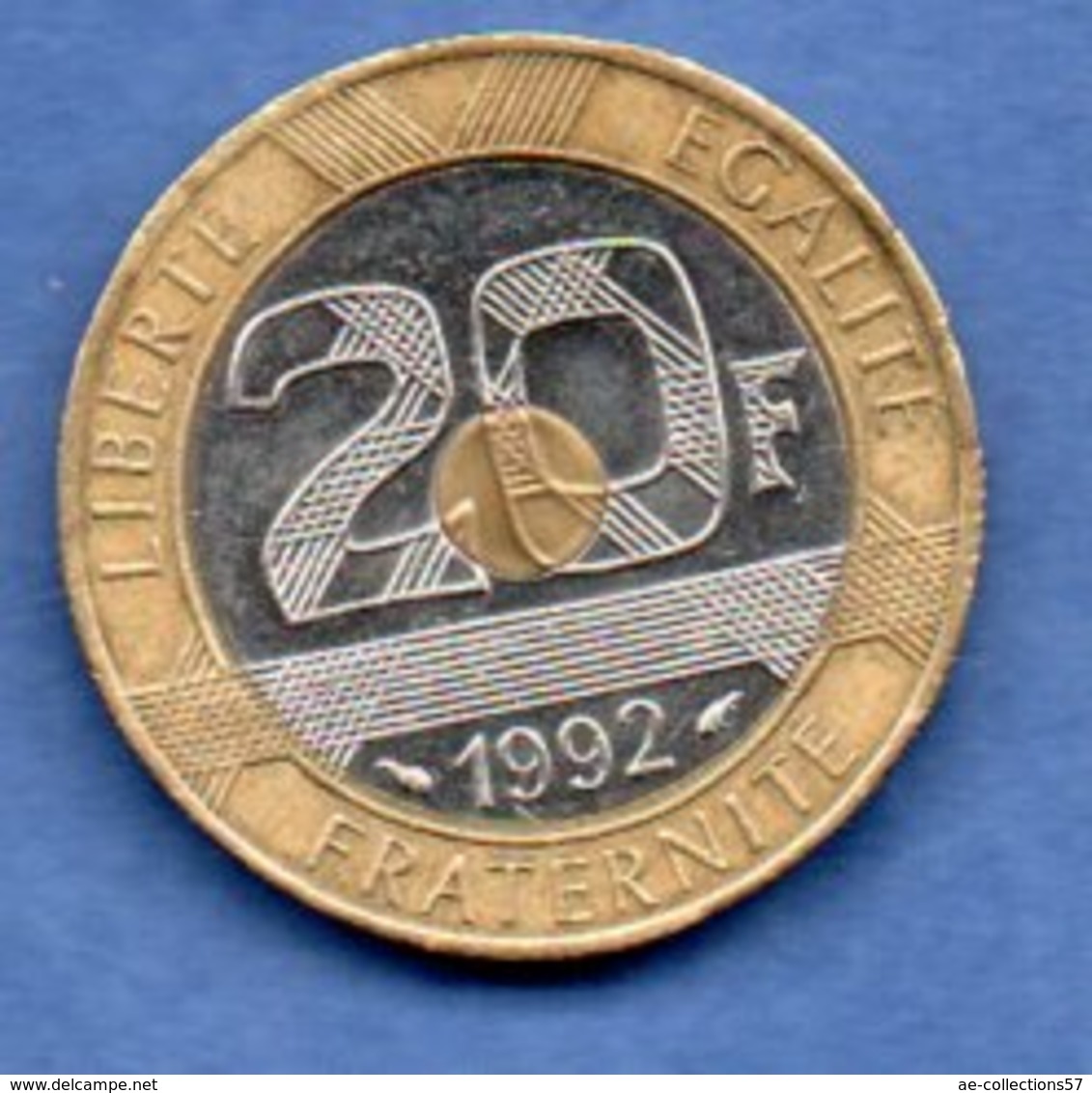 20 Francs 1992 V Fermé  --  état  TTB+ - Autres & Non Classés