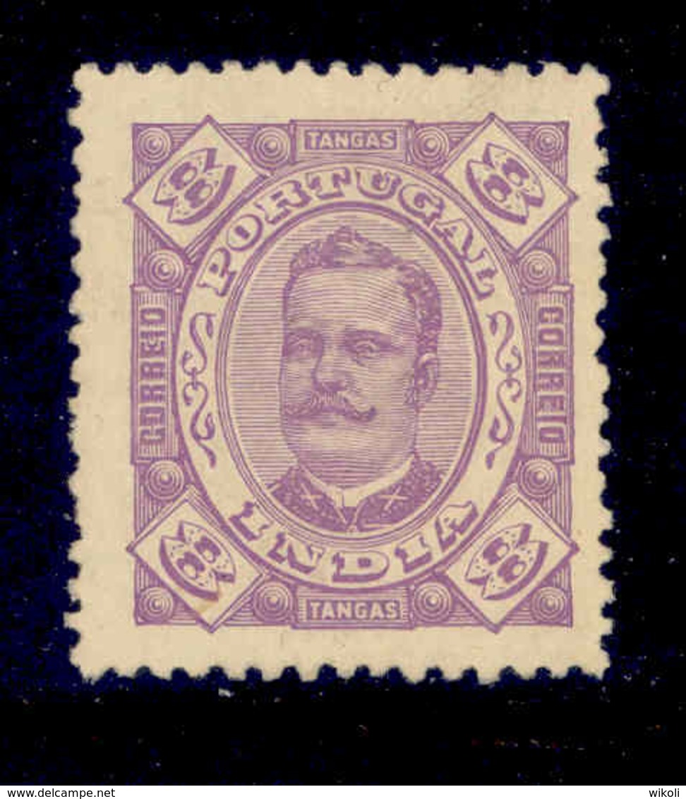 ! ! Portuguese India - 1895 D. Carlos 8 Tg - Af. 146 - MH - India Portoghese