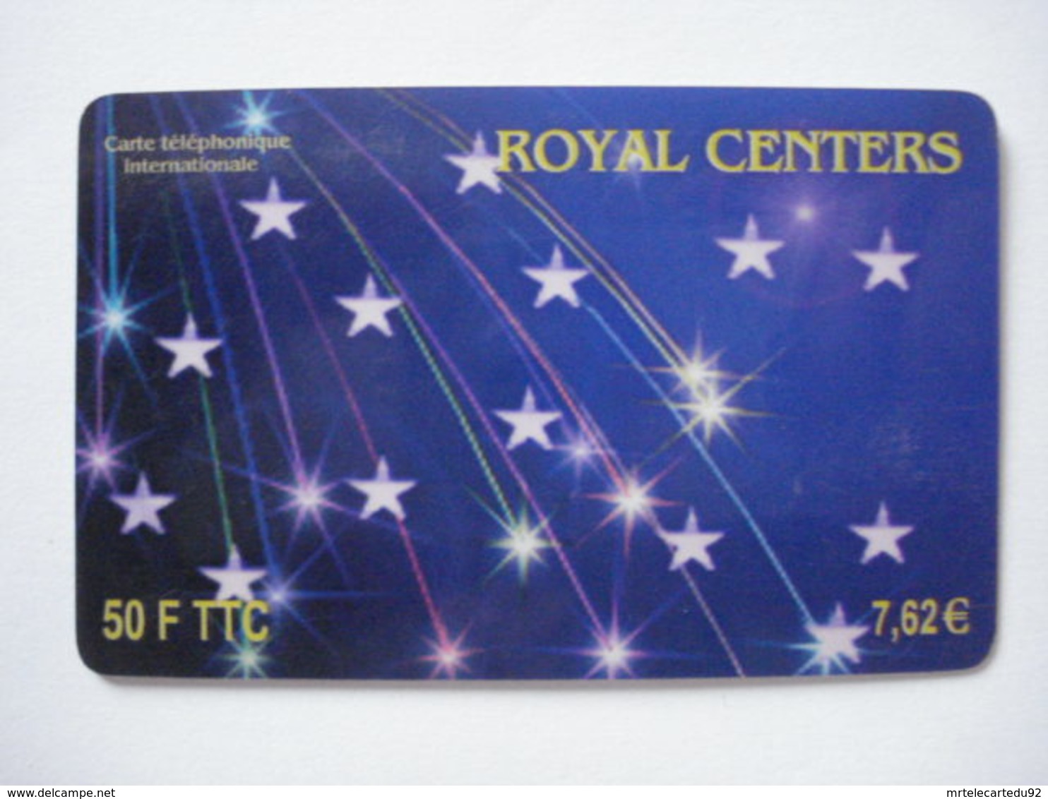 Carte Prépayée Française ROYAL CENTERS (utilisée Luxe). - Mobicartes (recharges)