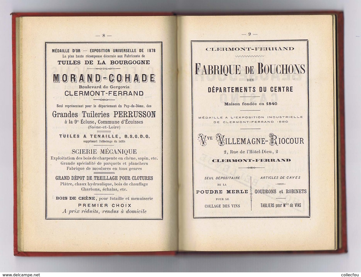 LA BOURBOULE : Guide Touristique édité En 1889. Reliure D'époque. Carte. Nombreuses Réclames Locales. Voir 8 Photos. - Auvergne